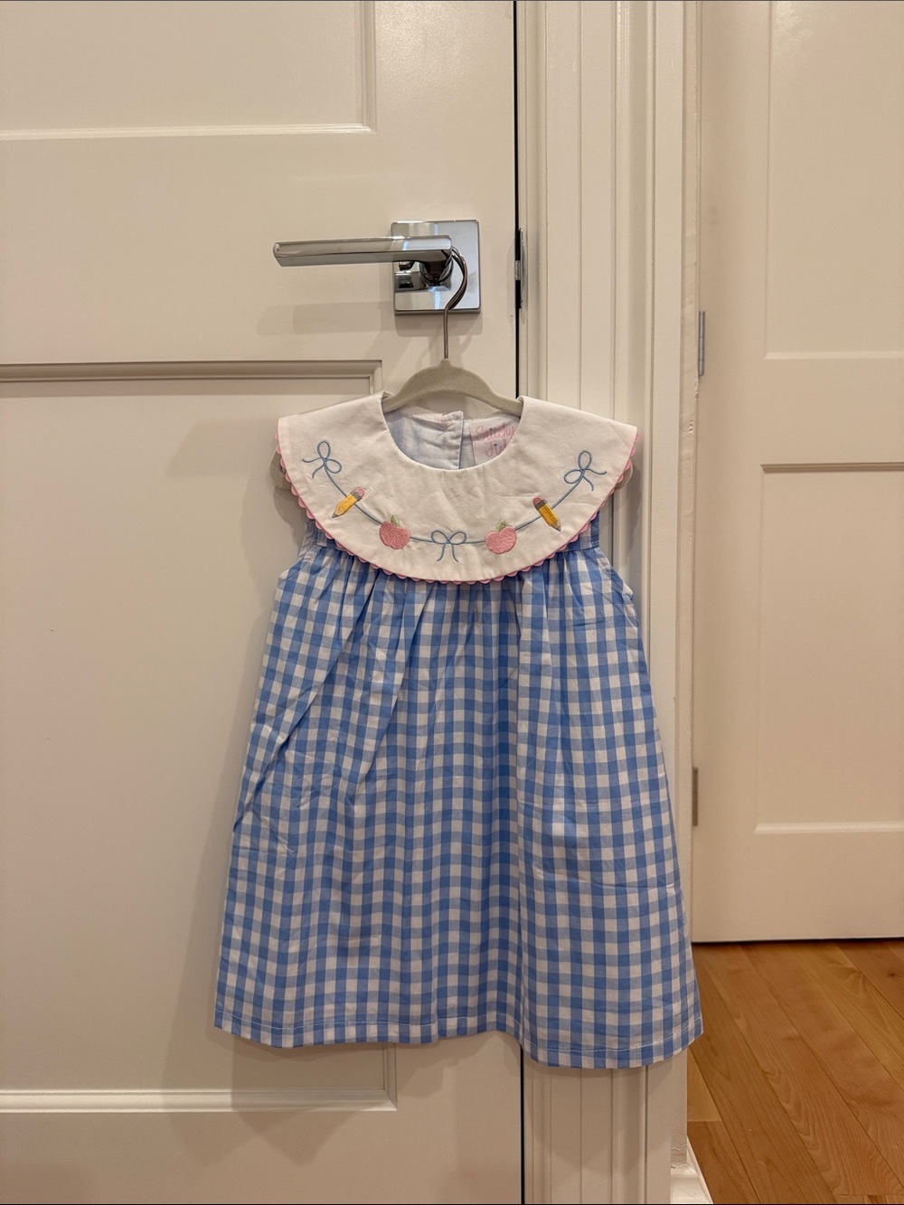 Stitchy Fish Back to School Banner Embroidered Dress - 2T